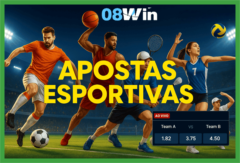 Apostas esportivas no cassino online 08WIN