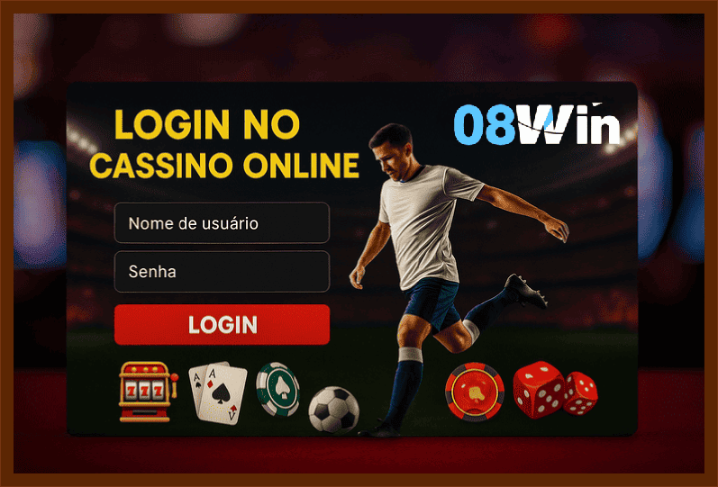 Criar uma nova Conta no plataforma 08WIN